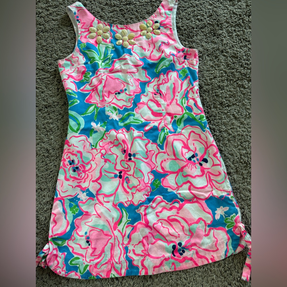 Lilly Pulitzer Pink and Blue Floral Dress